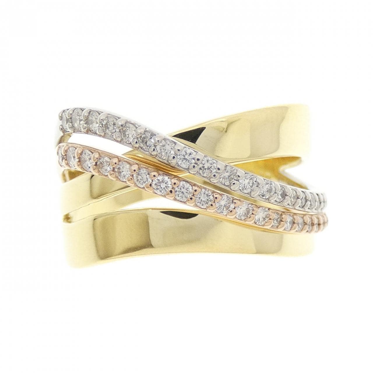 K18YG/K18PG/PT900 ダイヤモンド リング 0.30CT