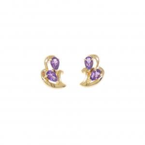 K18YG アメジスト ピアス