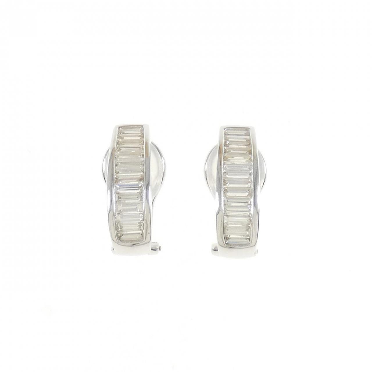 K18WG Diamond earrings 1.26CT