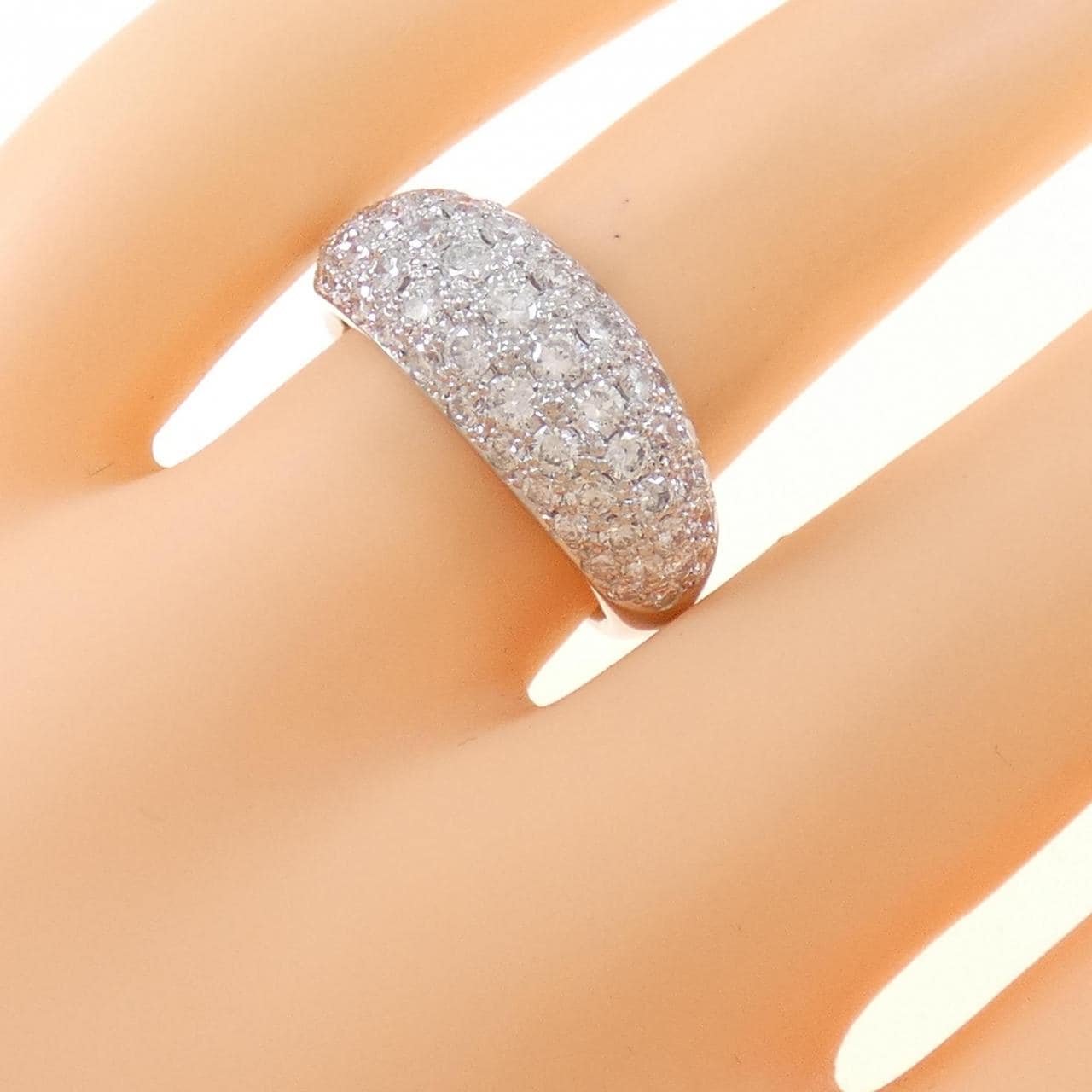 PT パヴェ ダイヤモンド リング 1.45CT