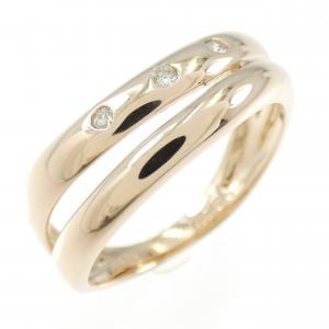 K18PG ダイヤモンド リング 0.05CT
