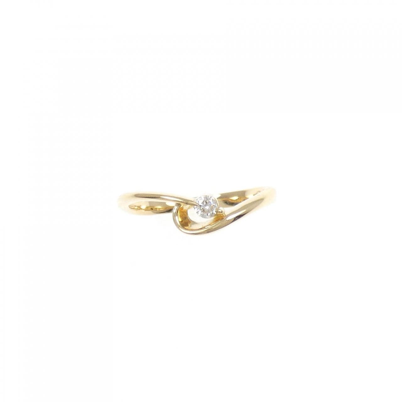 K18YG Diamond ring