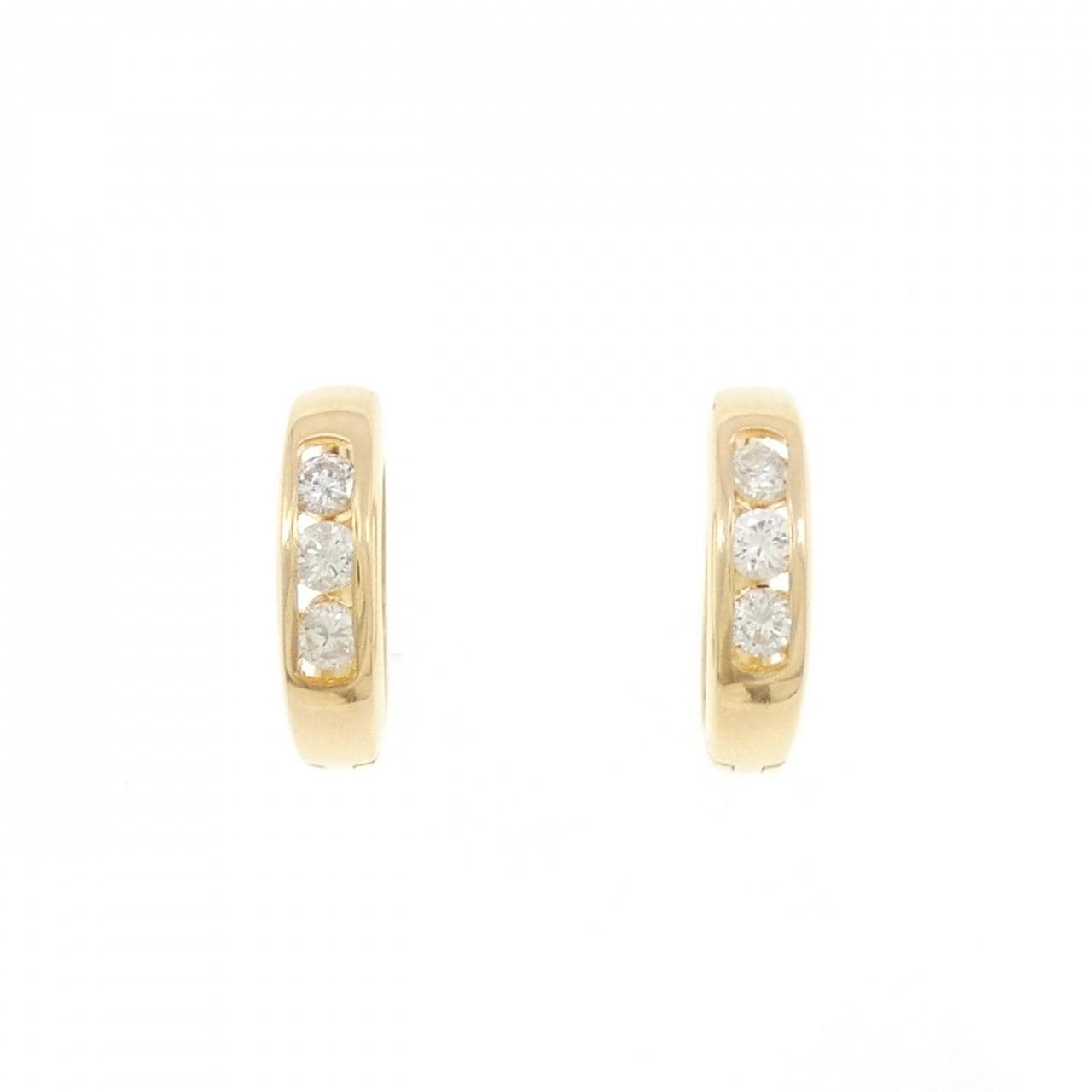 K18YG/K18PG ダイヤモンド ピアス 0.32CT