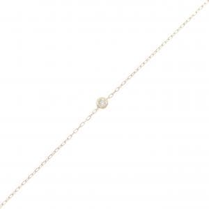 K10YG クロス ダイヤモンド ブレスレット 0.04CT