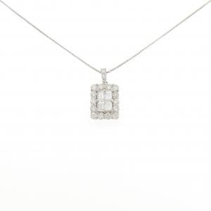 【新品】PT900/PT850 ダイヤモンド ネックレス 1.00CT