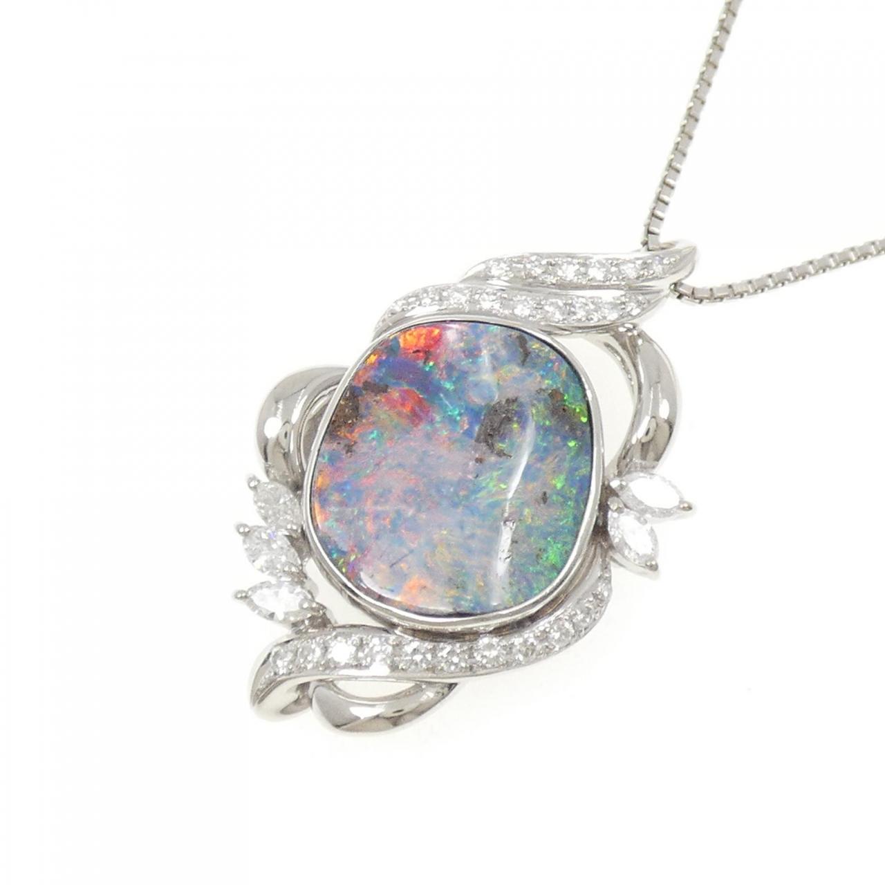 PT900/PT850欧泊项链 7.69克拉