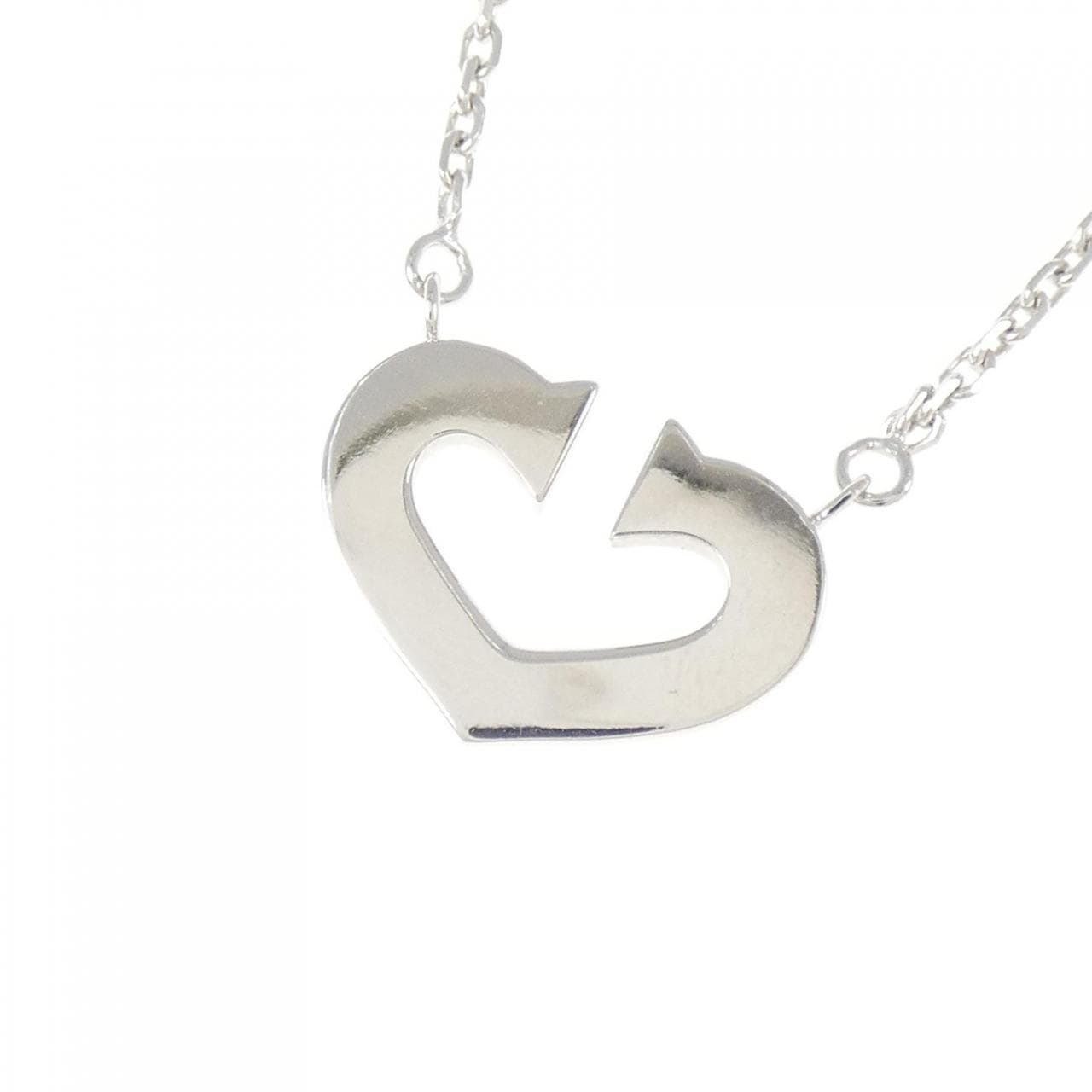 カルティエ Cハート ネックレス