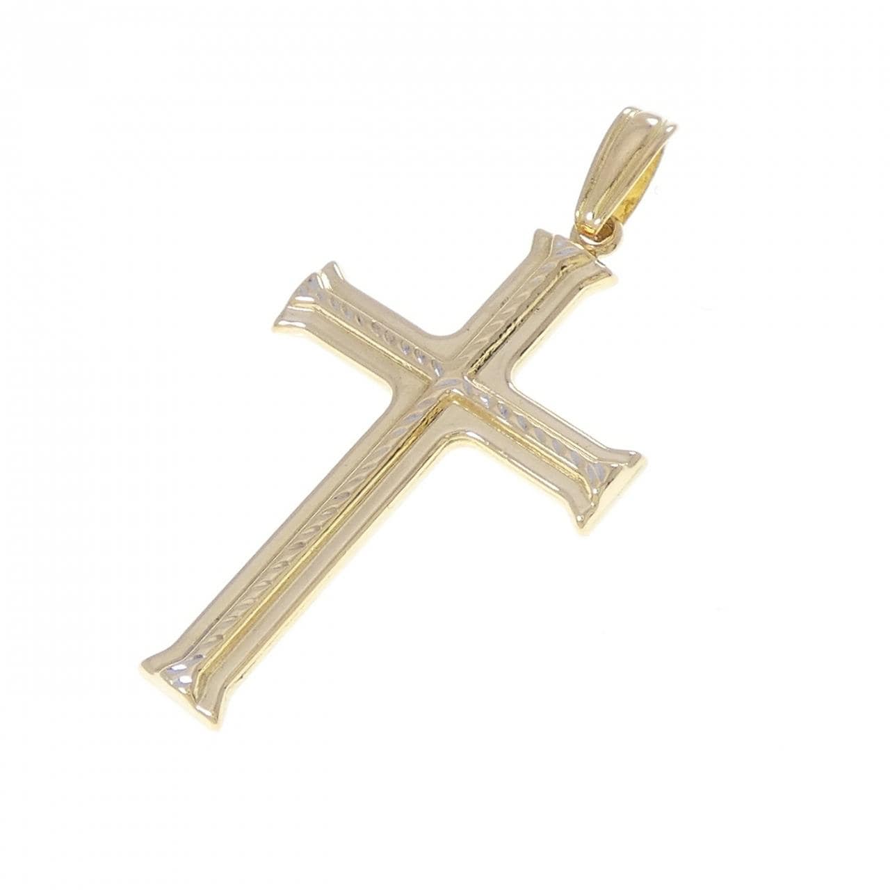 K18YG クロス ペンダント