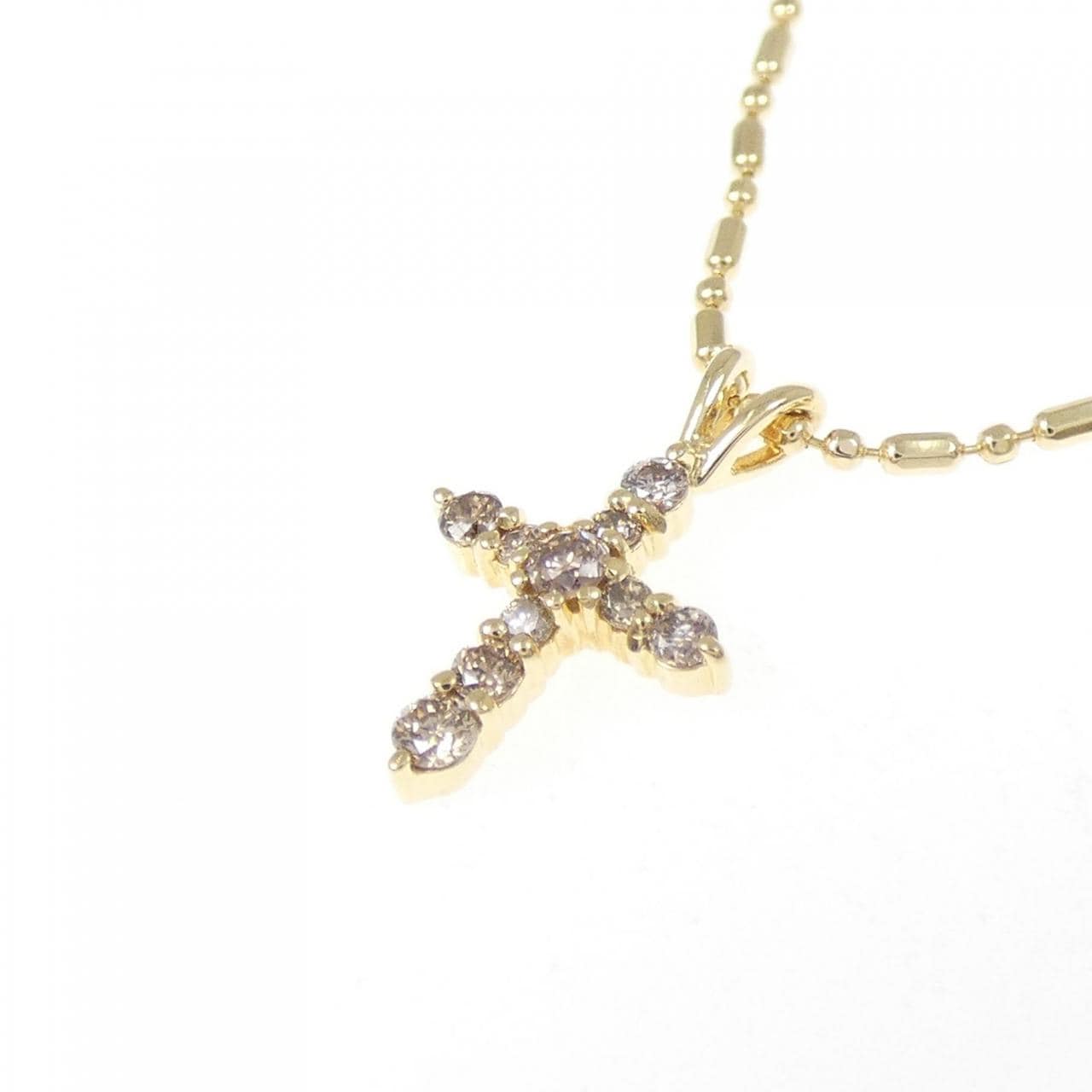 エテ クロス ダイヤモンド ネックレス 0.14CT