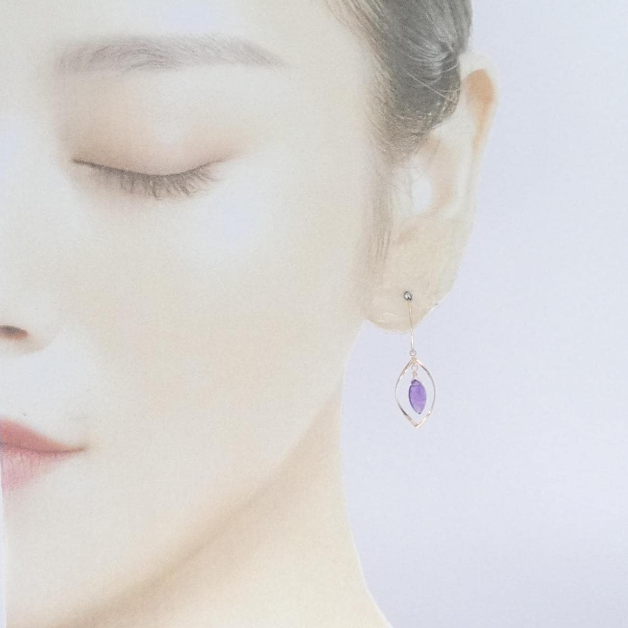 K18PG Amethyst Earrings
