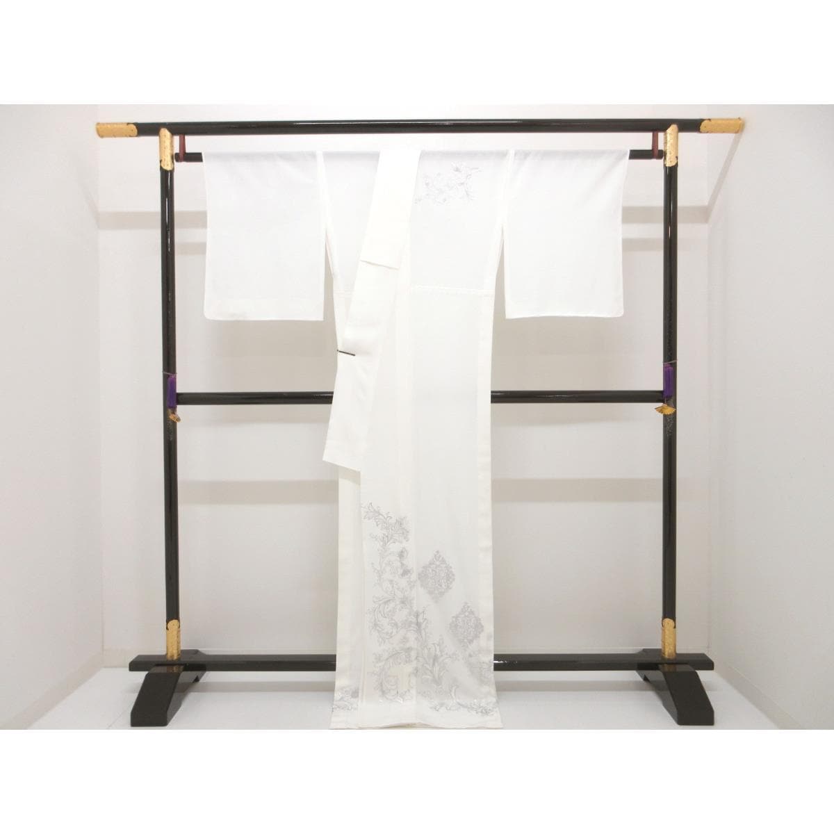 【未使用品】単衣　絽織訪問着　銀彩加工
