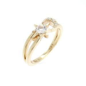 スタージュエリー ホワイトトパーズ ピンキーリング