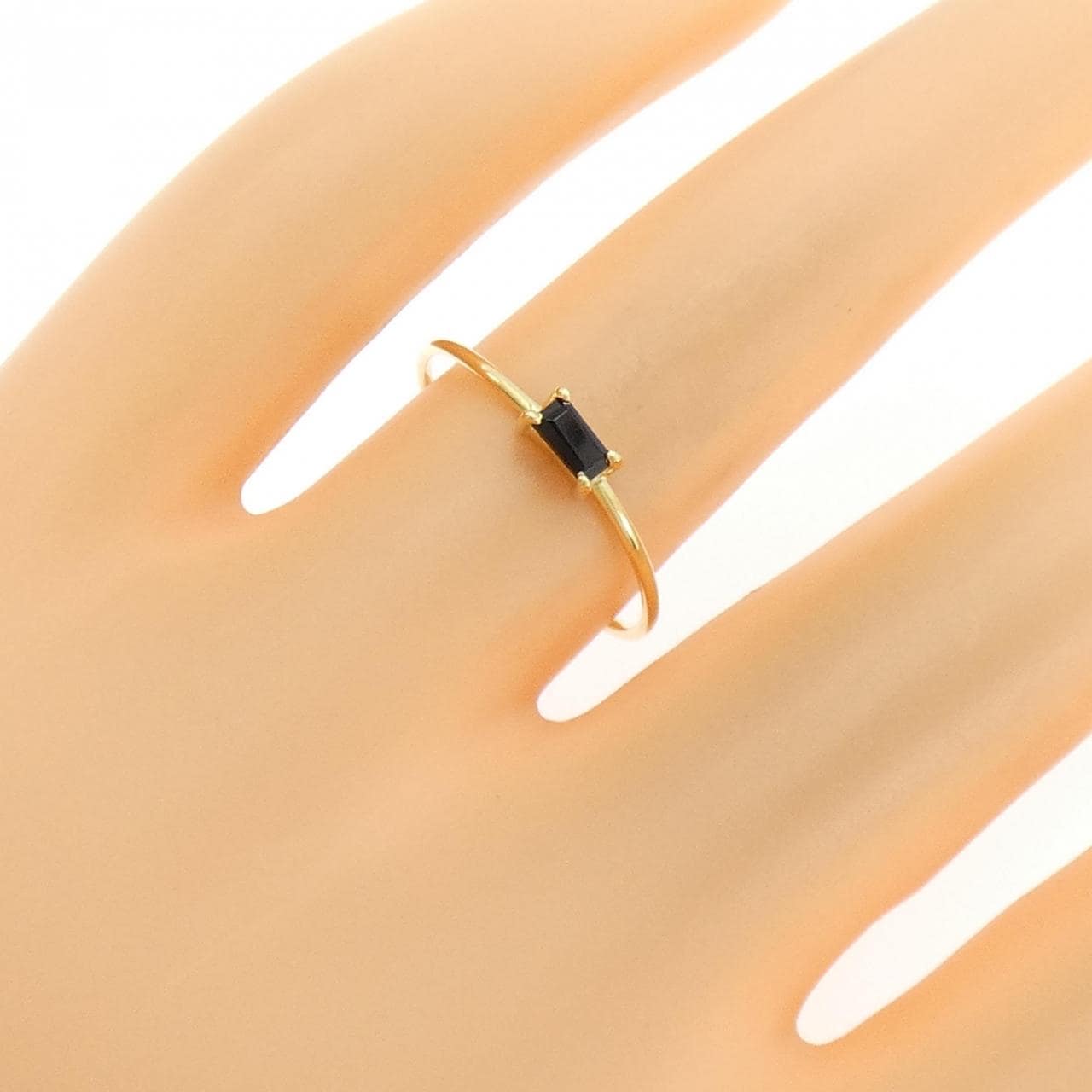 K18YG オニキス リング