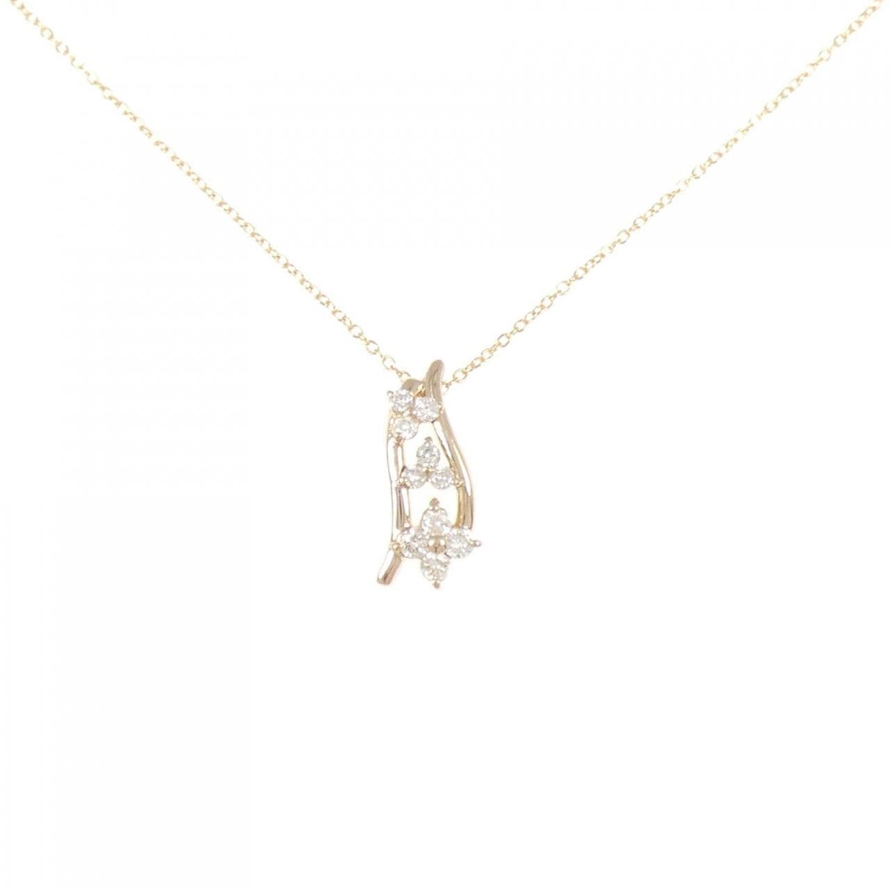 K18PG ダイヤモンド ネックレス 0.30CT