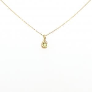 K18YG ペリドット ネックレス