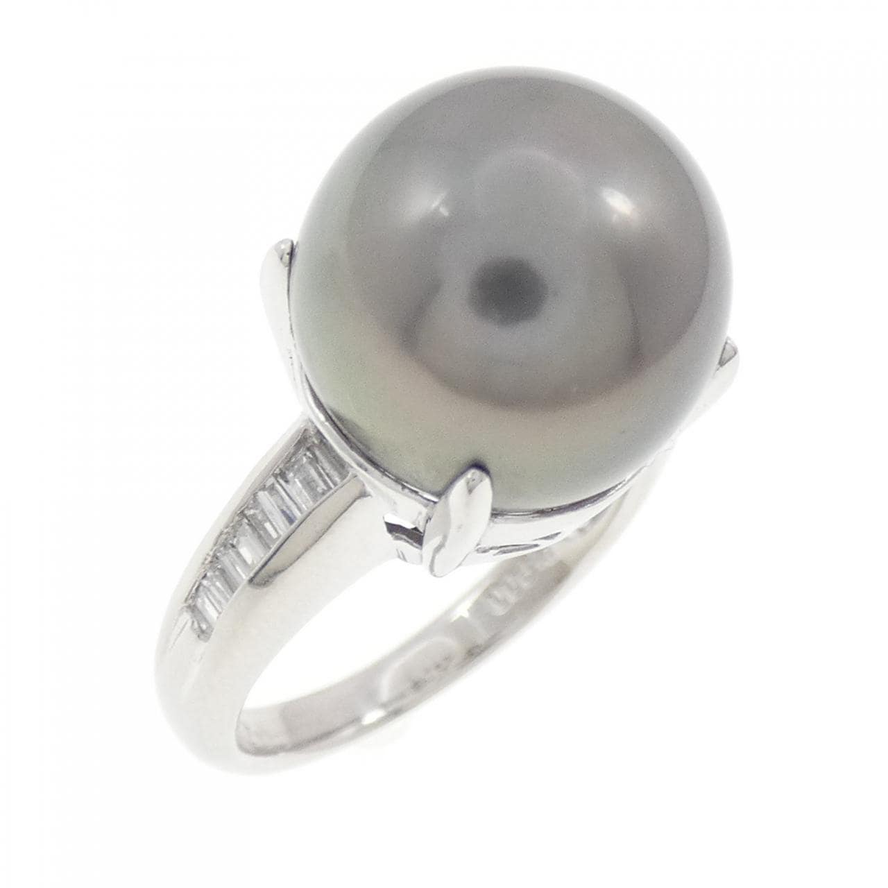 PT900 黒蝶パール リング 12.8mm