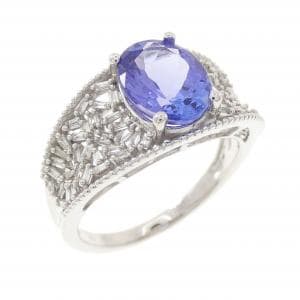 K18WG タンザナイト リング 2.00CT