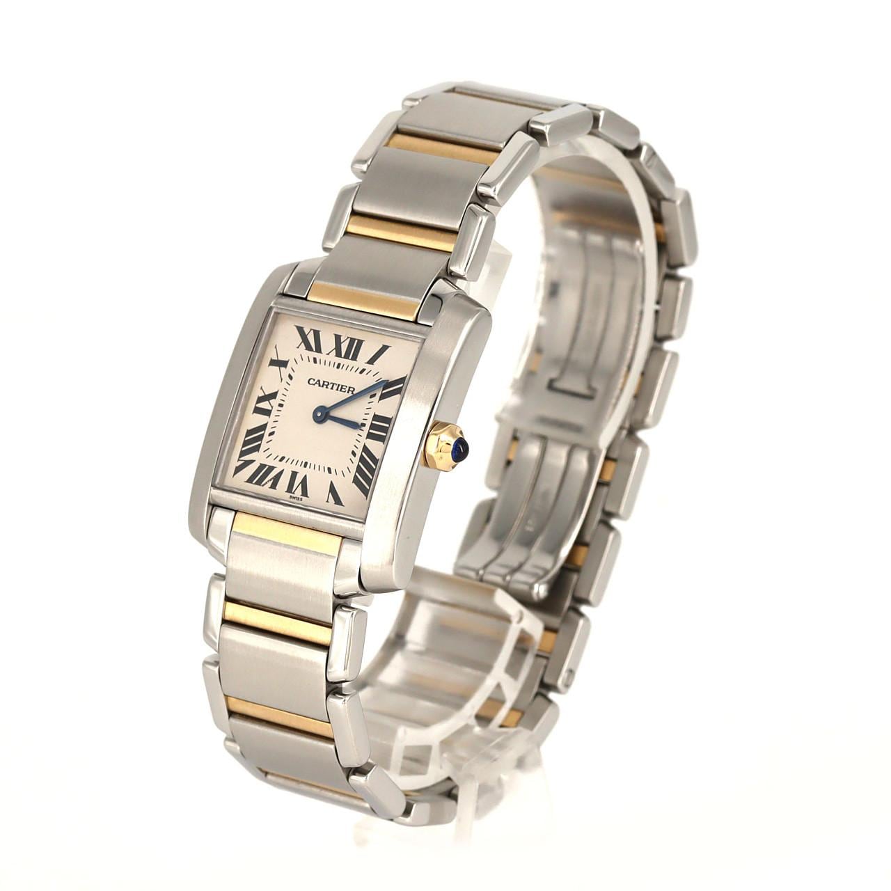 カルティエ タンクフランセーズMM コンビ W51006Q4 SSxYG クォーツ