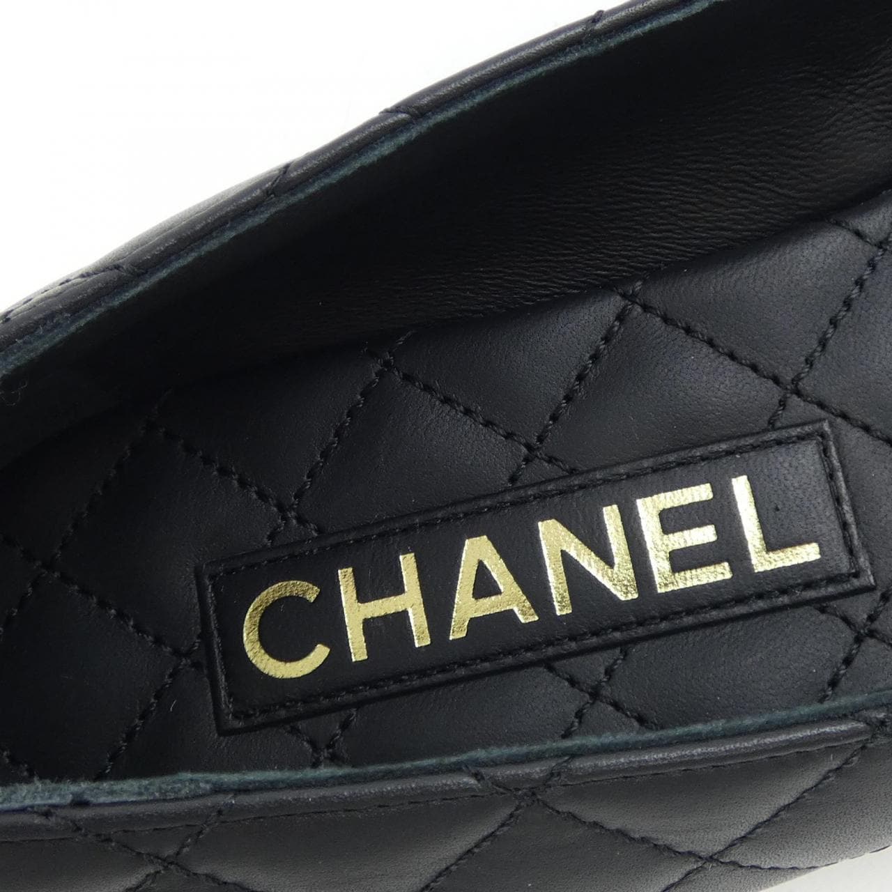シャネル CHANEL バレリーナ ターンロック G45879B17834 フラットシューズ