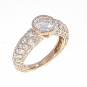 K18PG ダイヤモンド リング 1.062CT