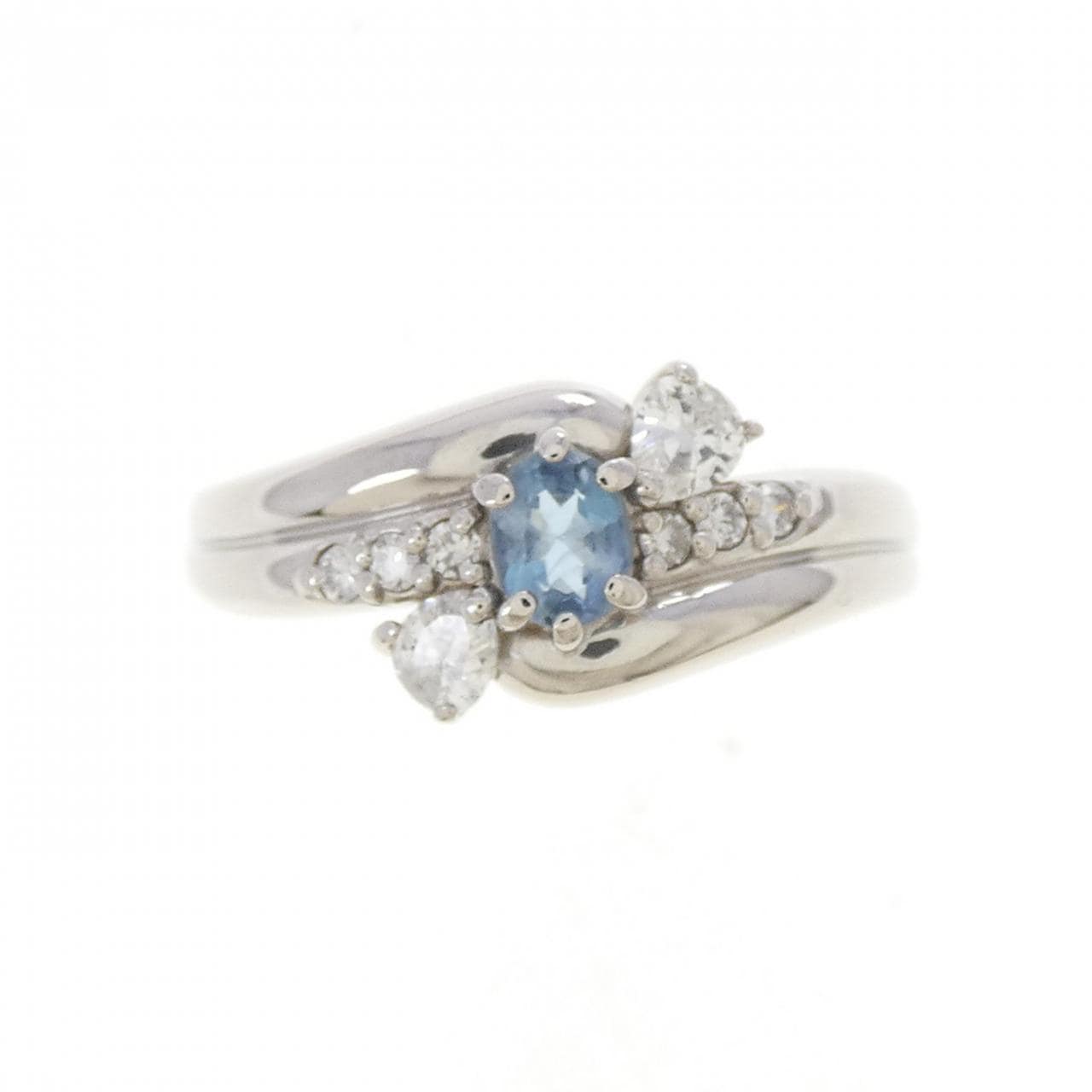 PT900 アクアマリン リング 0.16CT