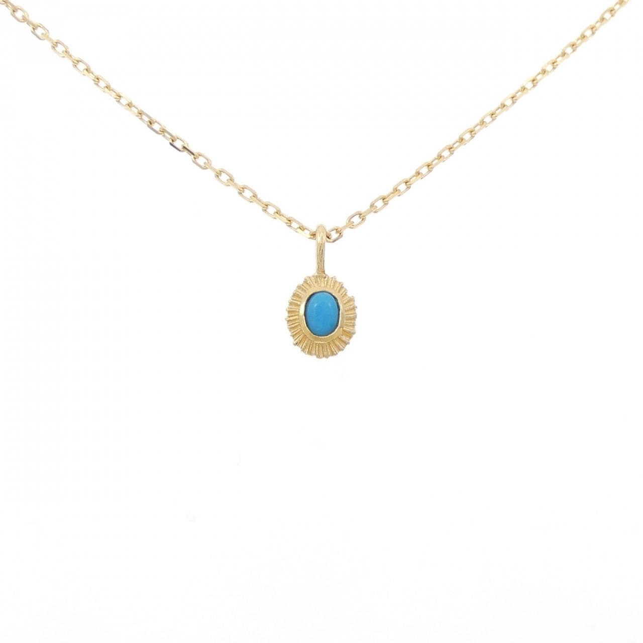 K18YG turquoise necklace