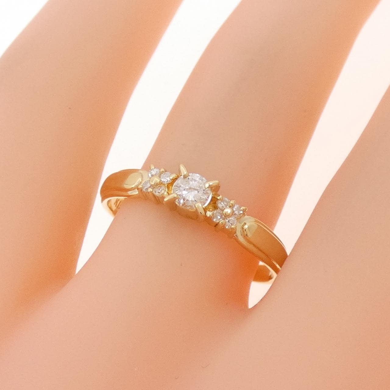 K18YG ダイヤモンド リング 0.20CT