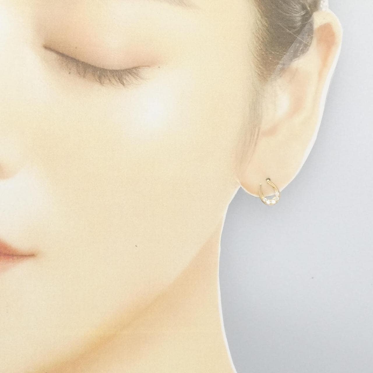 [Remake] K18YG Diamond earrings 0.12CT