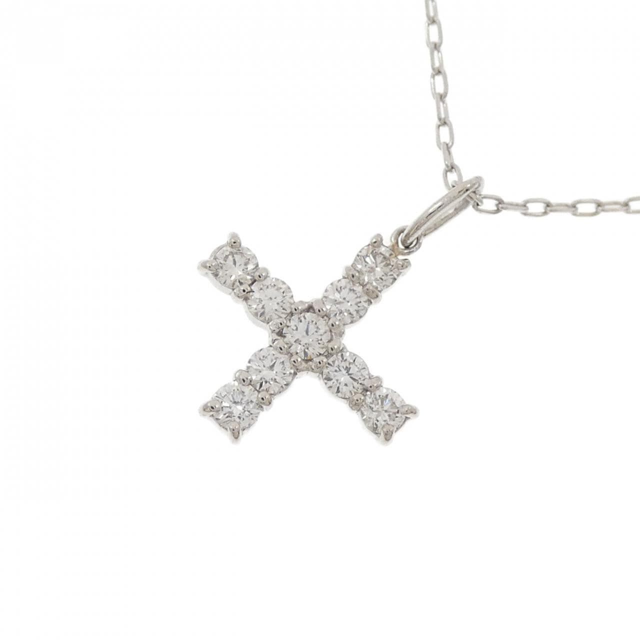 PT900/PT850 ダイヤモンド ネックレス 0.36CT