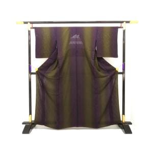 【未使用品】単衣　紋紗織小紋