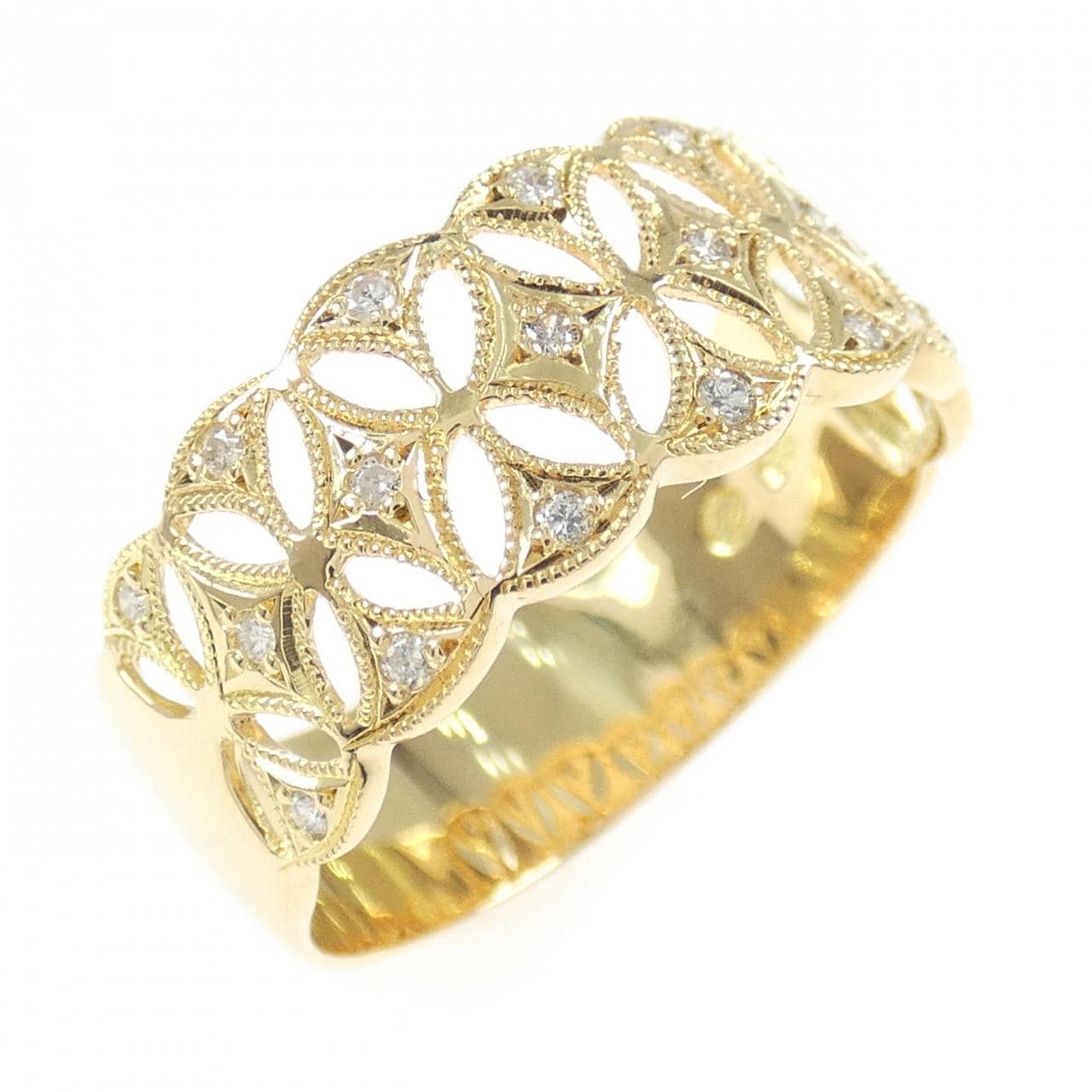 K18YG ダイヤモンド リング 0.13CT