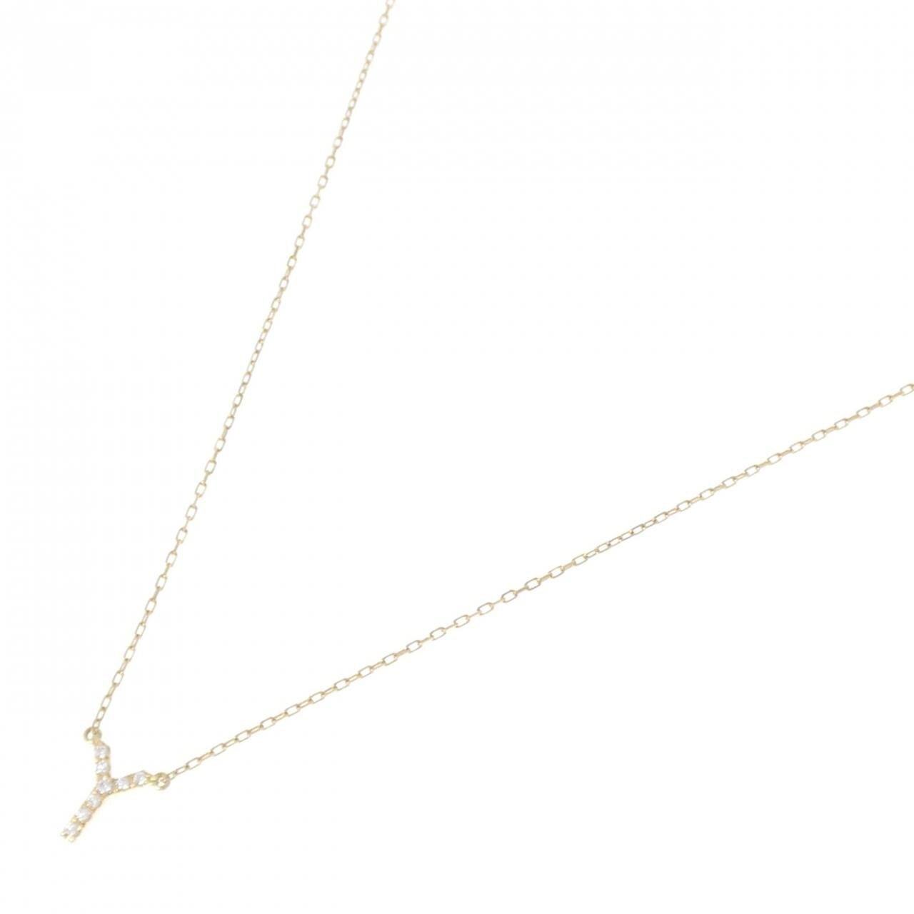 アーカー イニシャル ネックレス 0.03CT
