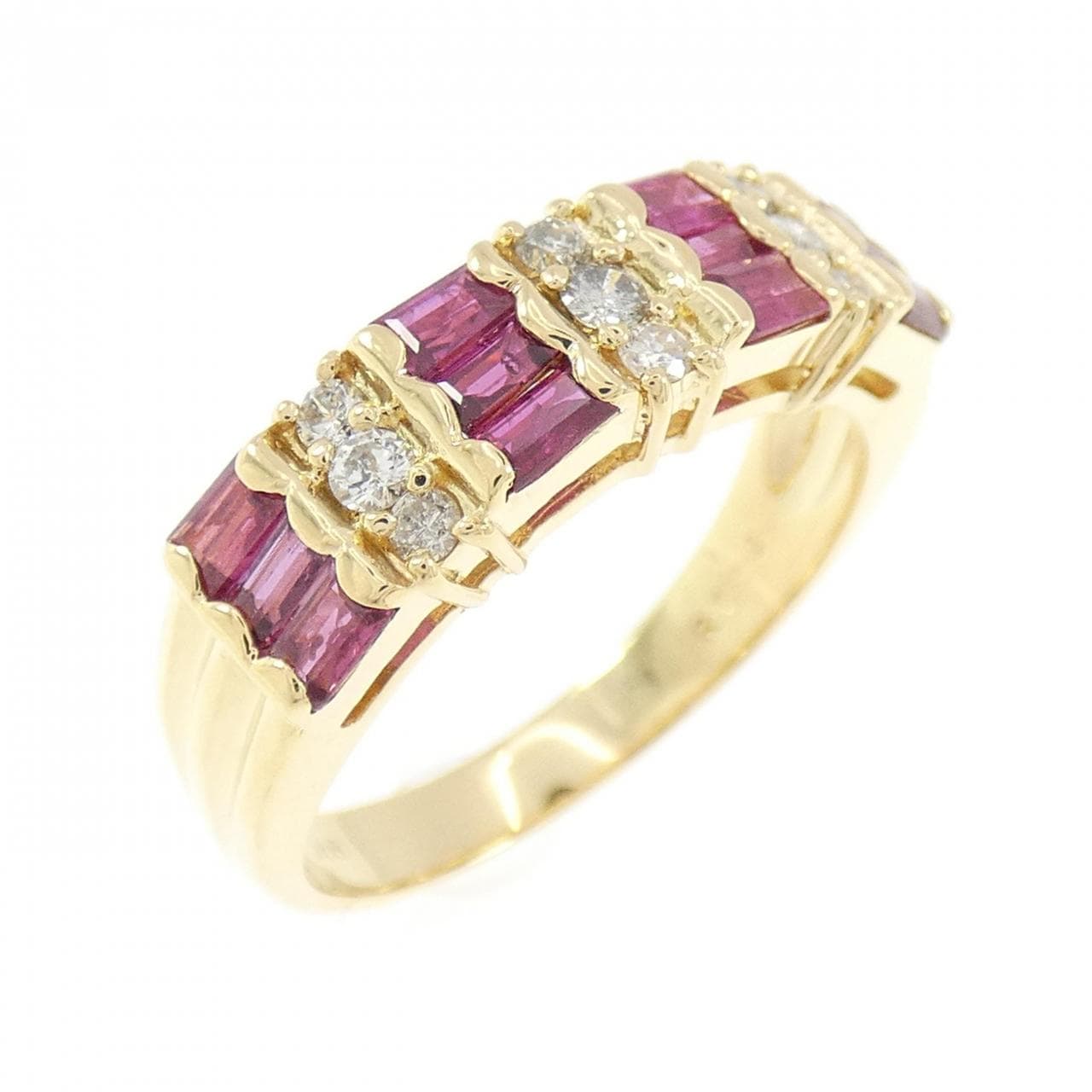 K18YG ルビー リング 1.00CT