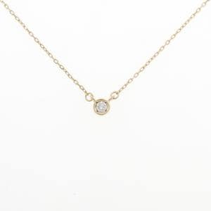 K10YG ソリティア ダイヤモンド ネックレス 0.05CT