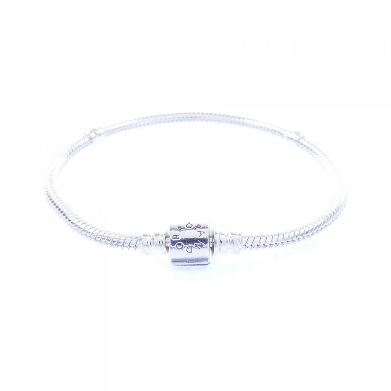 PANDORA Barrel Clasp Snake Chain BRACELET