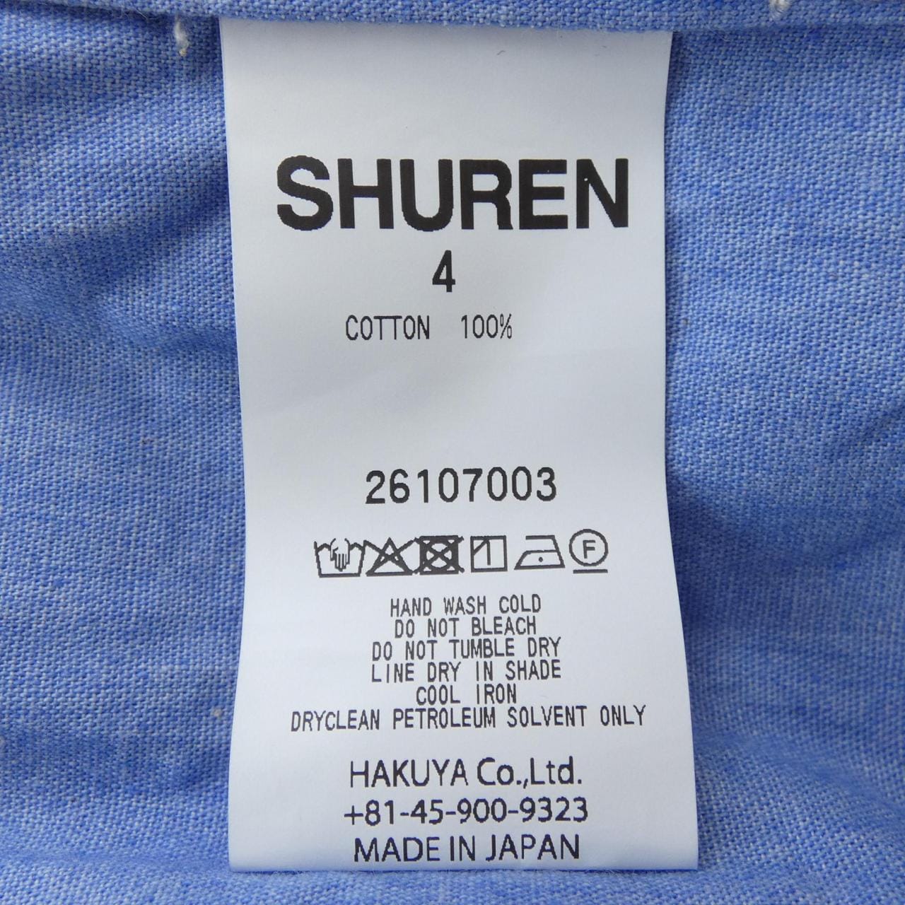 SHUREN トップス