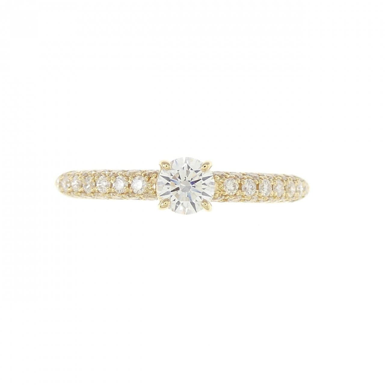 K18YG Diamond Ring 0.23CT D VS1 3EXT