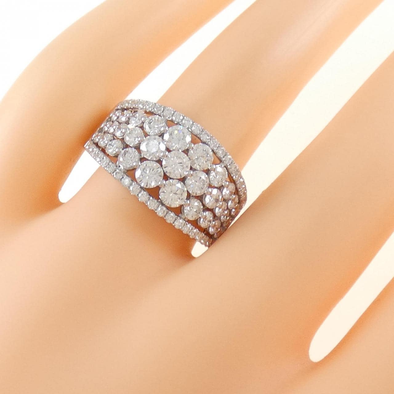 K18WG ダイヤモンド リング 1.19CT