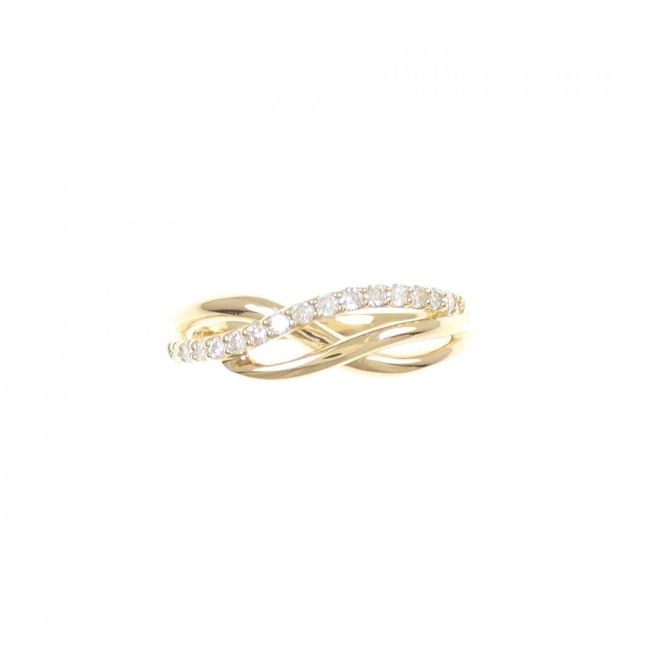K18YG ダイヤモンド リング 0.12CT