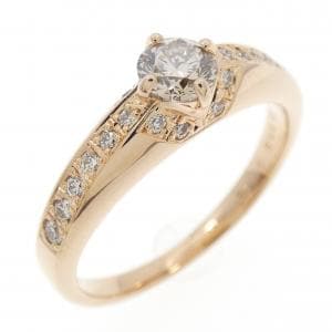 K18PG ダイヤモンド リング 0.306CT