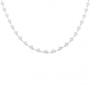 K18WG ダイヤモンド ネックレス 5.00CT