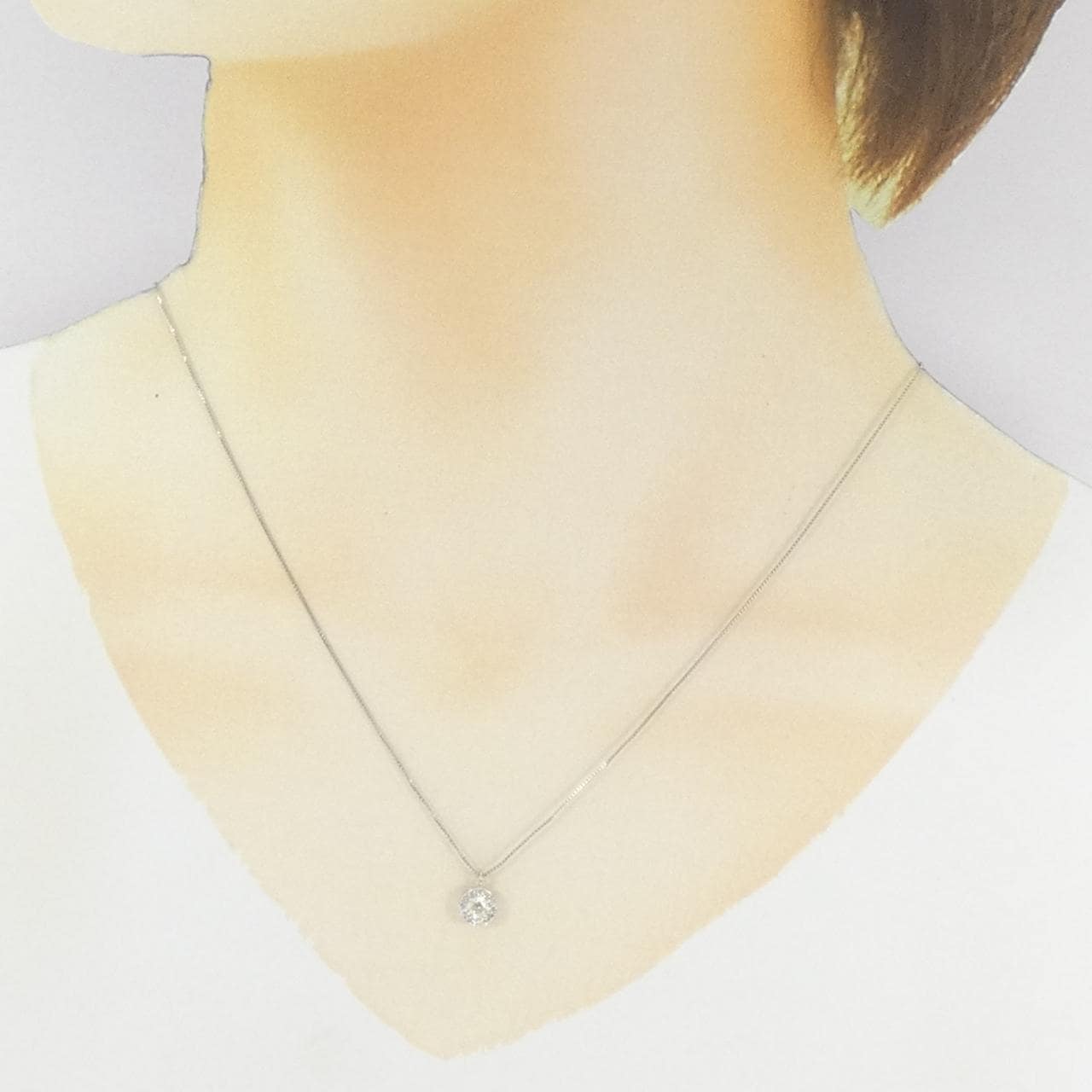 PT900/PT850 ダイヤモンド ネックレス 0.204CT
