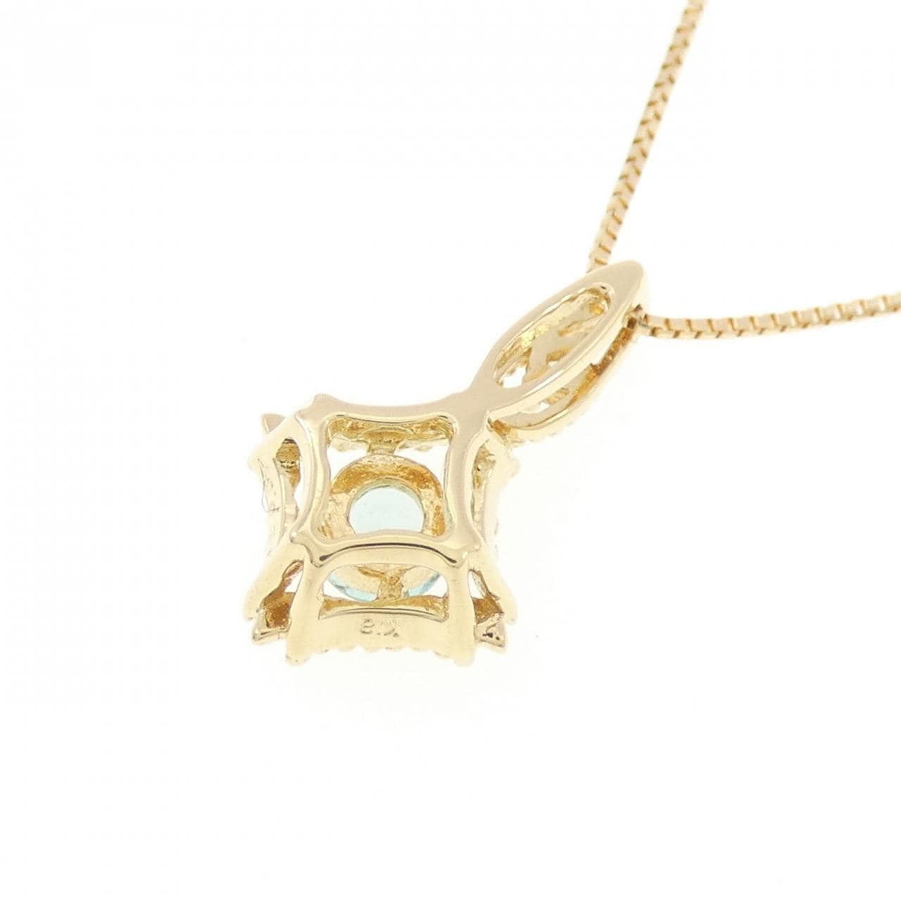 18K黃金碧璽項鍊，0.14克拉