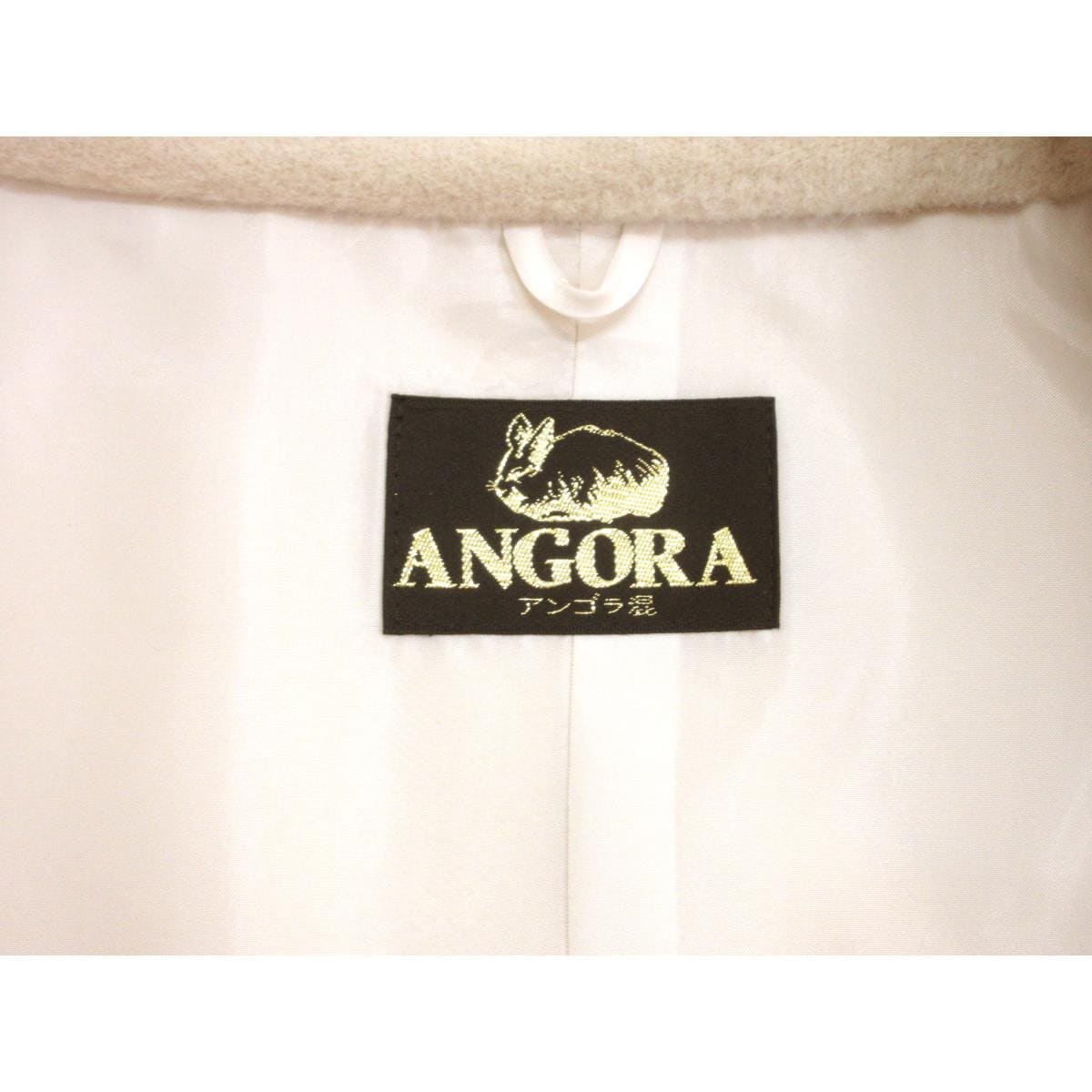 【新品】お洒落コート　アンゴラ混ロール衿ケープ