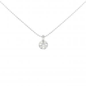 PT900/PT850 ソリティア ダイヤモンド ネックレス 0.784CT