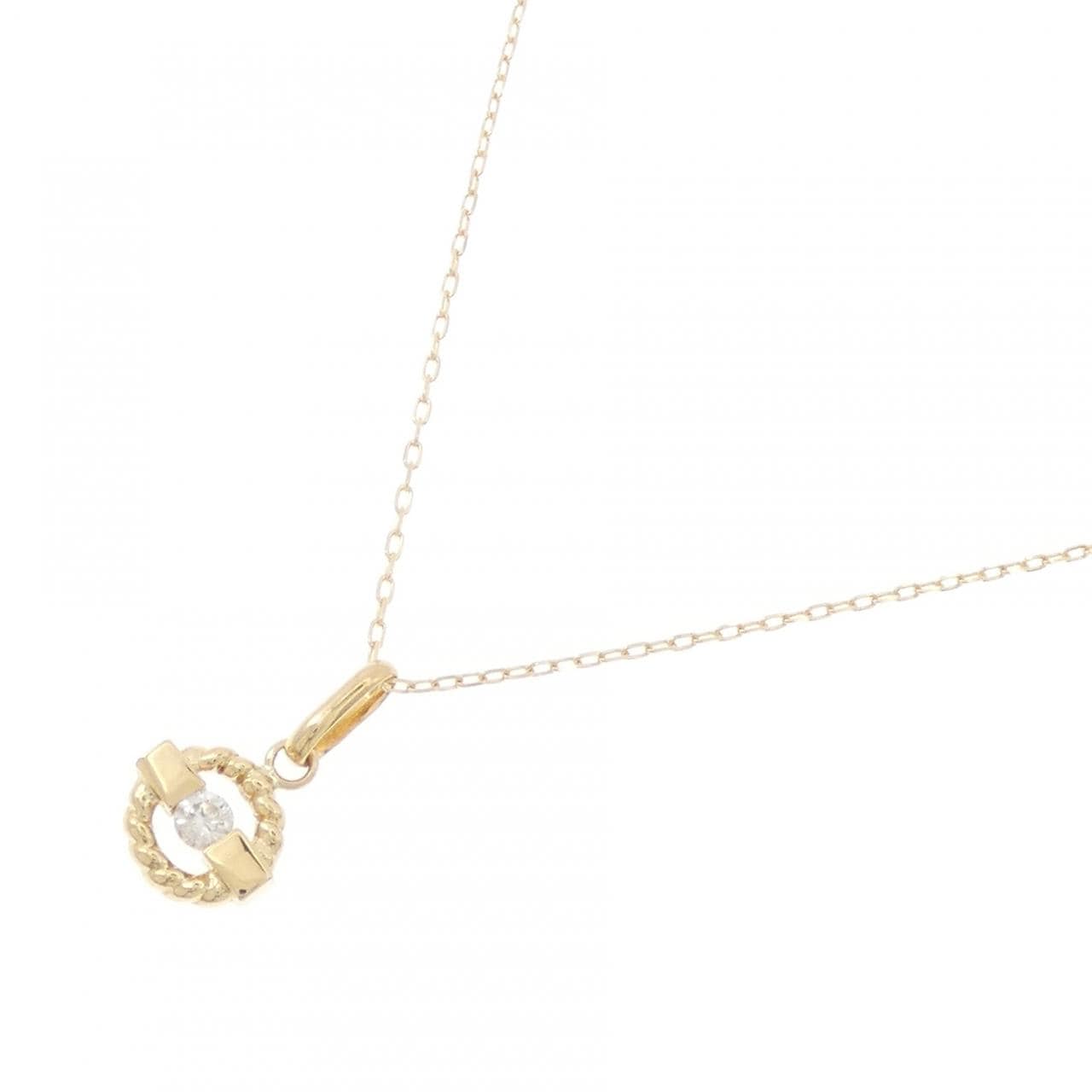 K18YG ダイヤモンド ネックレス 0.09CT