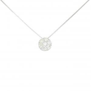 K18WG ダイヤモンド ネックレス 0.20CT