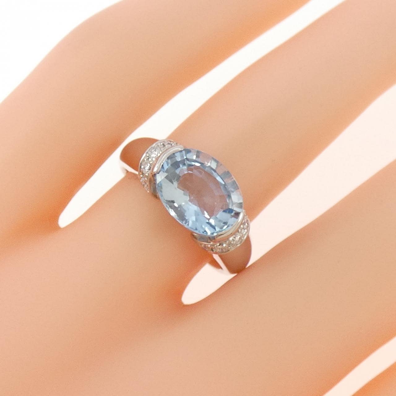 PT900 アクアマリン リング 2.23CT
