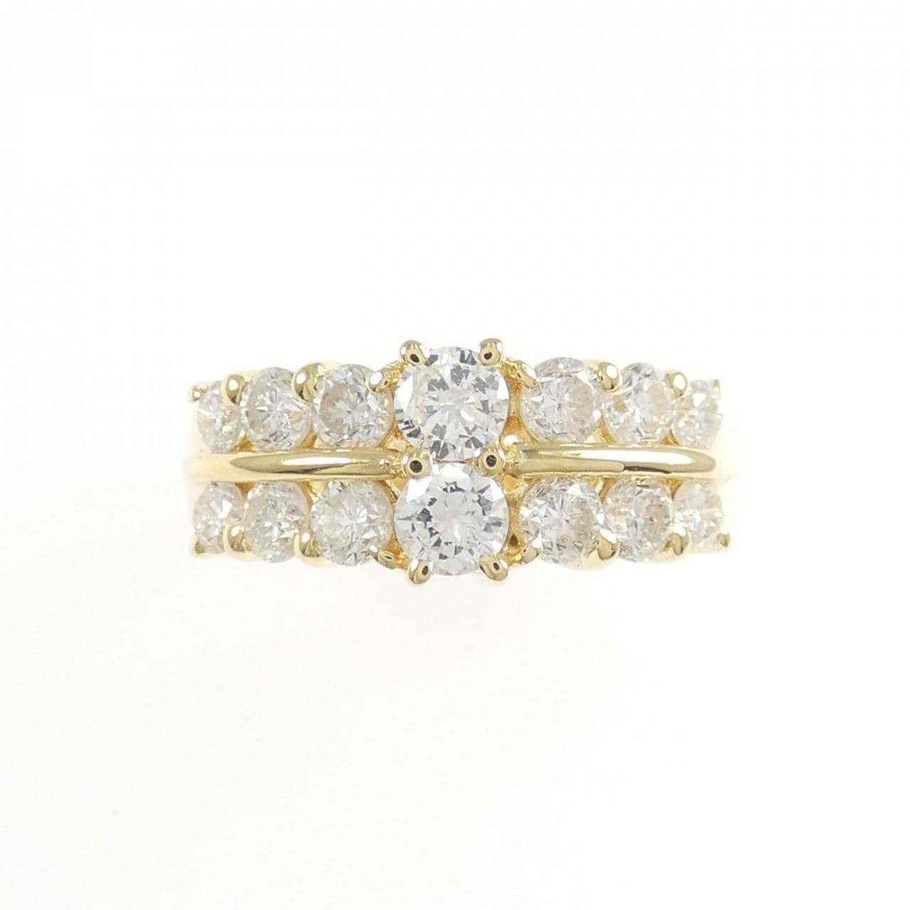 K18YG ダイヤモンド リング 1.24CT