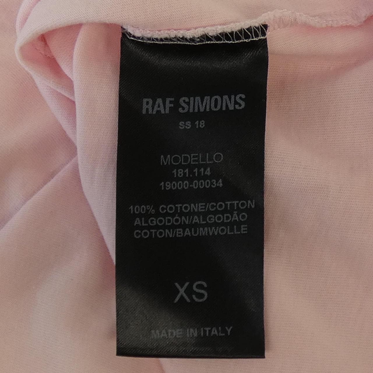 ラフシモンズ RAF SIMONS 181-114 19000-00034 Tシャツ